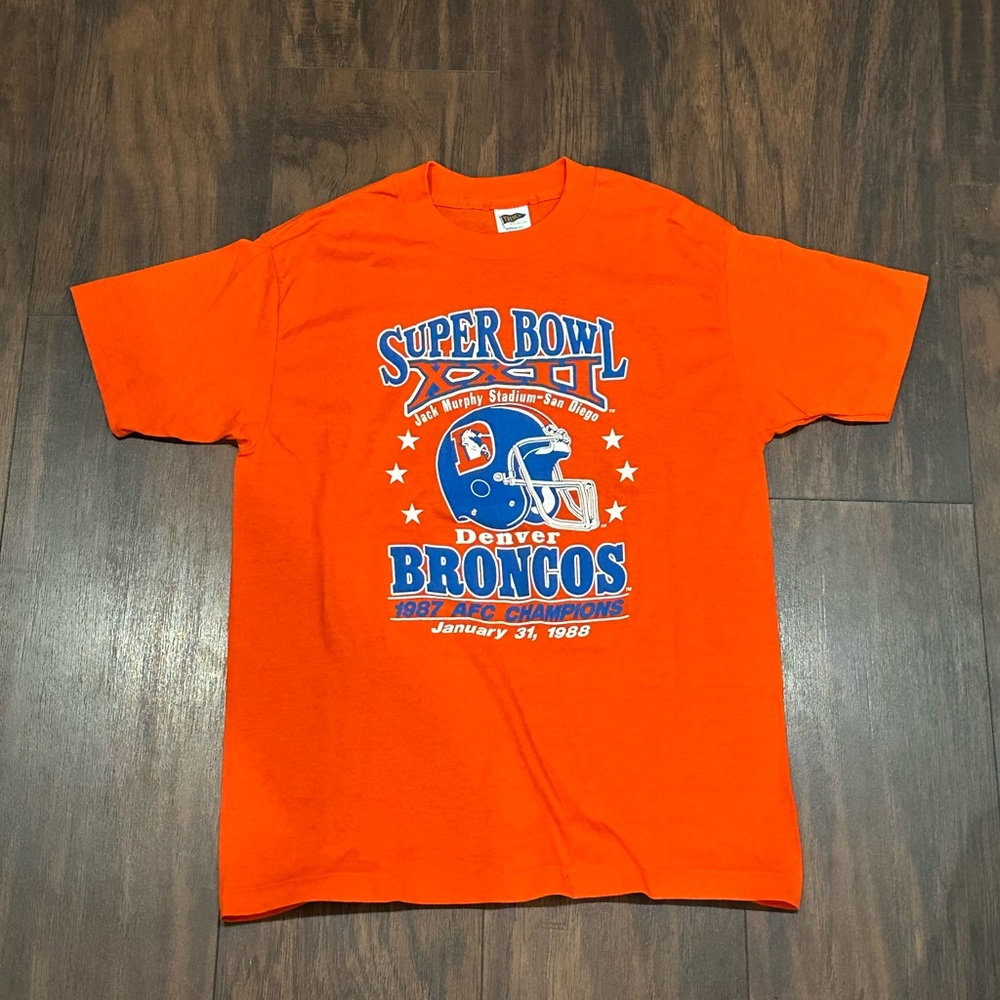 1987 Super Bowl Denver Broncos AFC Champions T-Shirt